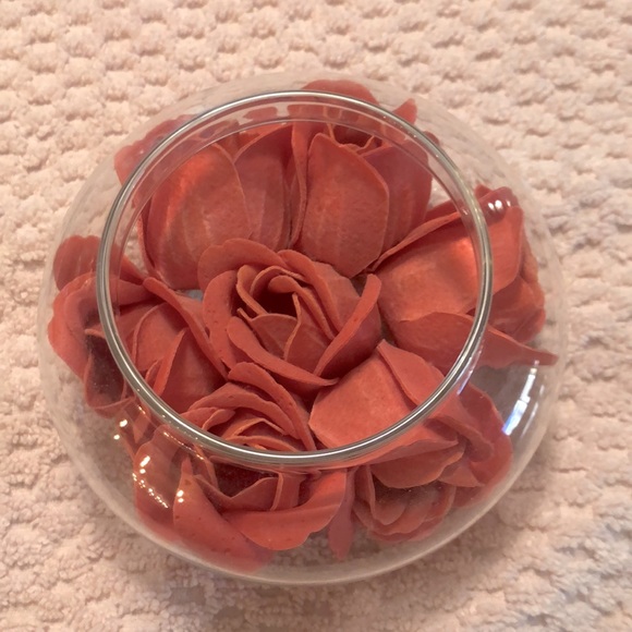 Vintage Glass Container Potpourri Jar Artsy Unique Rare Limited Accent Boho - Picture 3 of 4